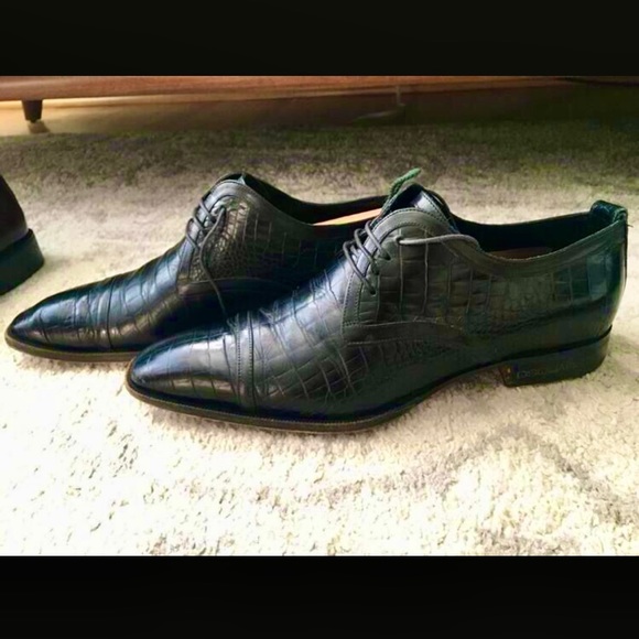 DSQUARED2 black dress shoes embossed inside & out eu41 us8.5 Retail $640 main image 5